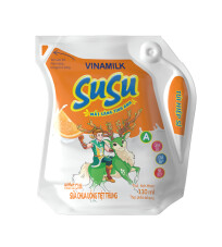 Sữa chua uống tiệt trùng Vinamilk Susu Hương cam túi 110ml